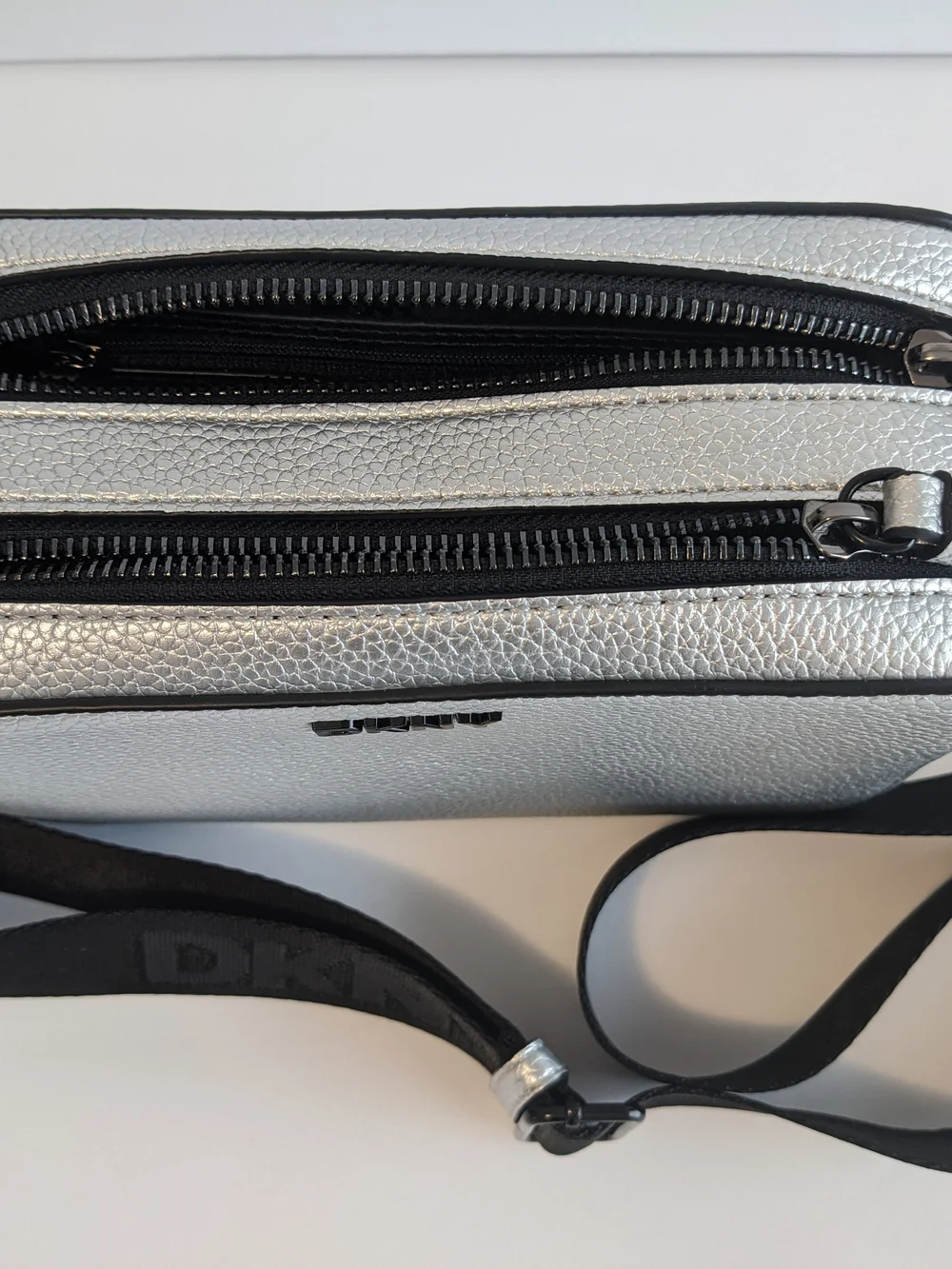 DKNY Silver Crossbody Camera Bag - Picture 5 of 8